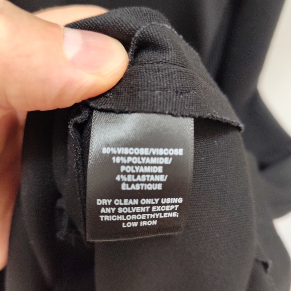 New Lafayette 148 little black shirt dress Toni plus size 3x mini work short - Picture 12 of 16